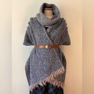 Outlander Costume Wool Wrap Shawl & Cowl Circle Scarf by Tapestries Ireland
